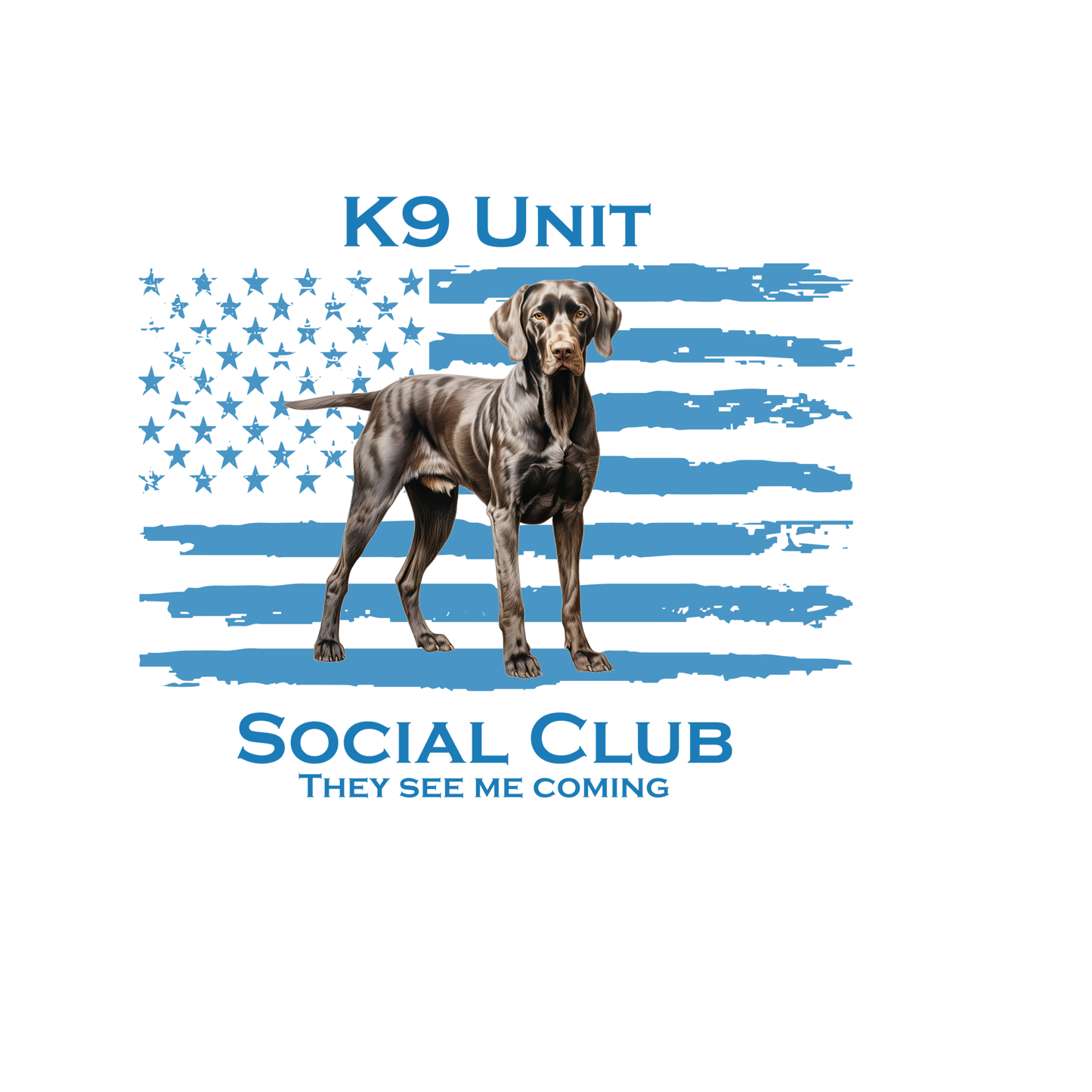 Short Sleeve K9 GSP Blue