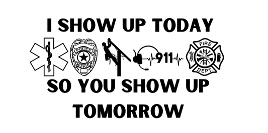 I Show Up White Flag